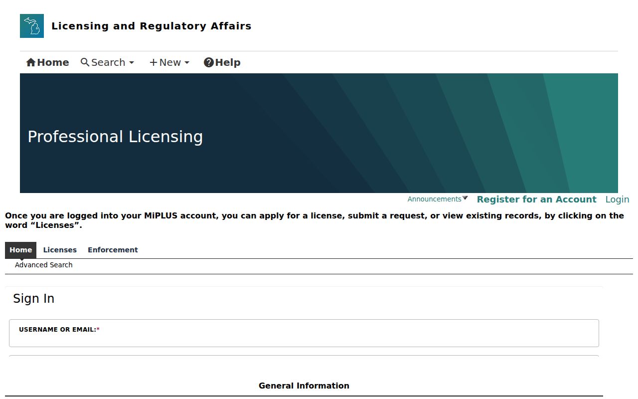 Norton Shores resident lookup MiPLUS license search
